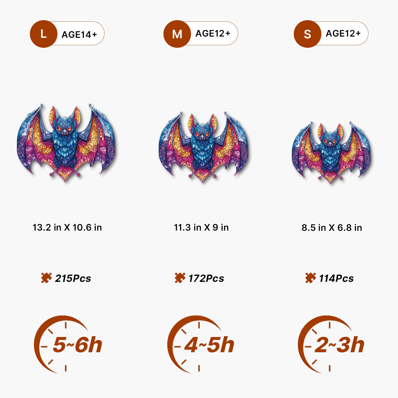 kaayee-wooden-puzzle-prismatic-bat-holzpuzzle-fledermaus image 5