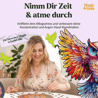 magicholz-regenbogenfeder-eule-holzpuzzle-vogelmotiv-bunt image 5