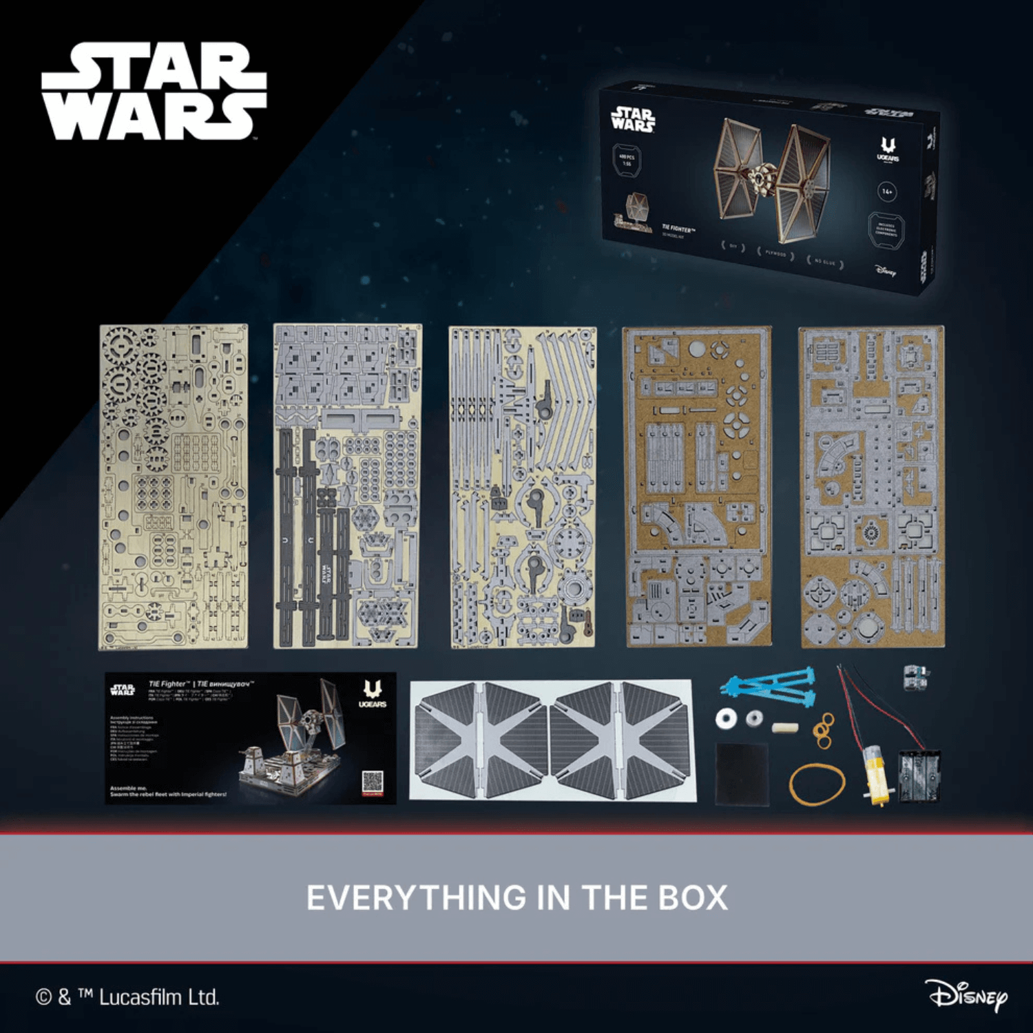 magicholz-mechanischer-bausatz-star-wars-tie-fighter-holzmodell image 7