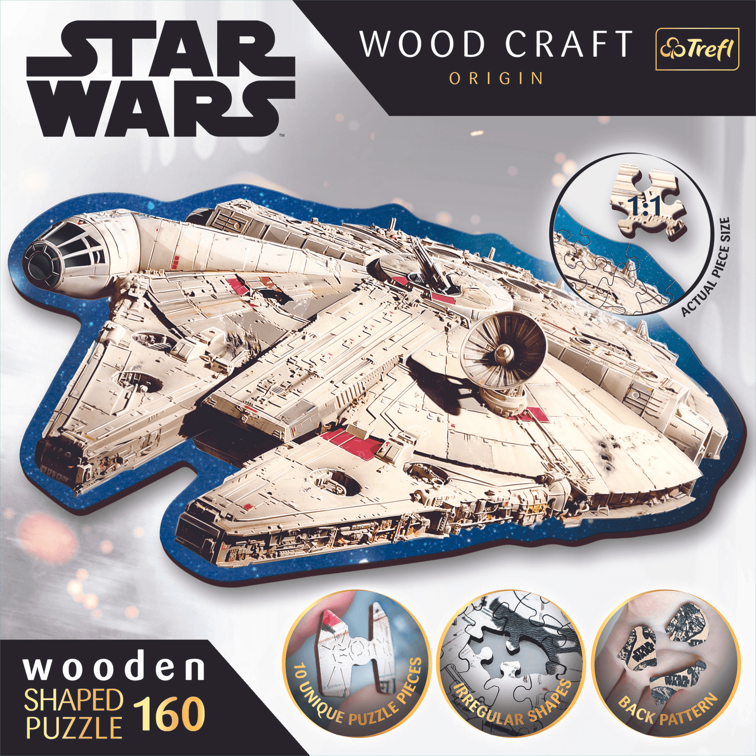 magicholz-star-wars-millennium-falcon-holzpuzzle-160-teile image 2