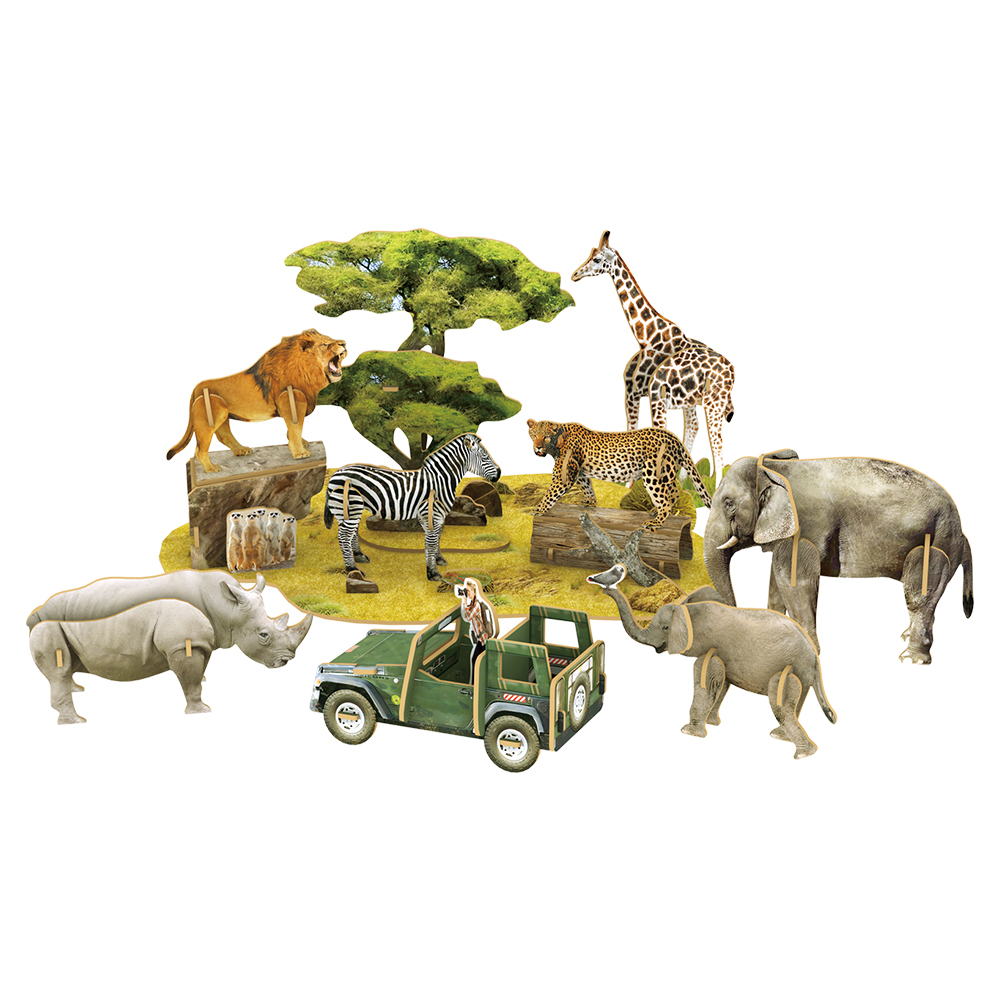 cubic-fun-explorer-ds0972h-african-wildlife-3d-puzzle image 2