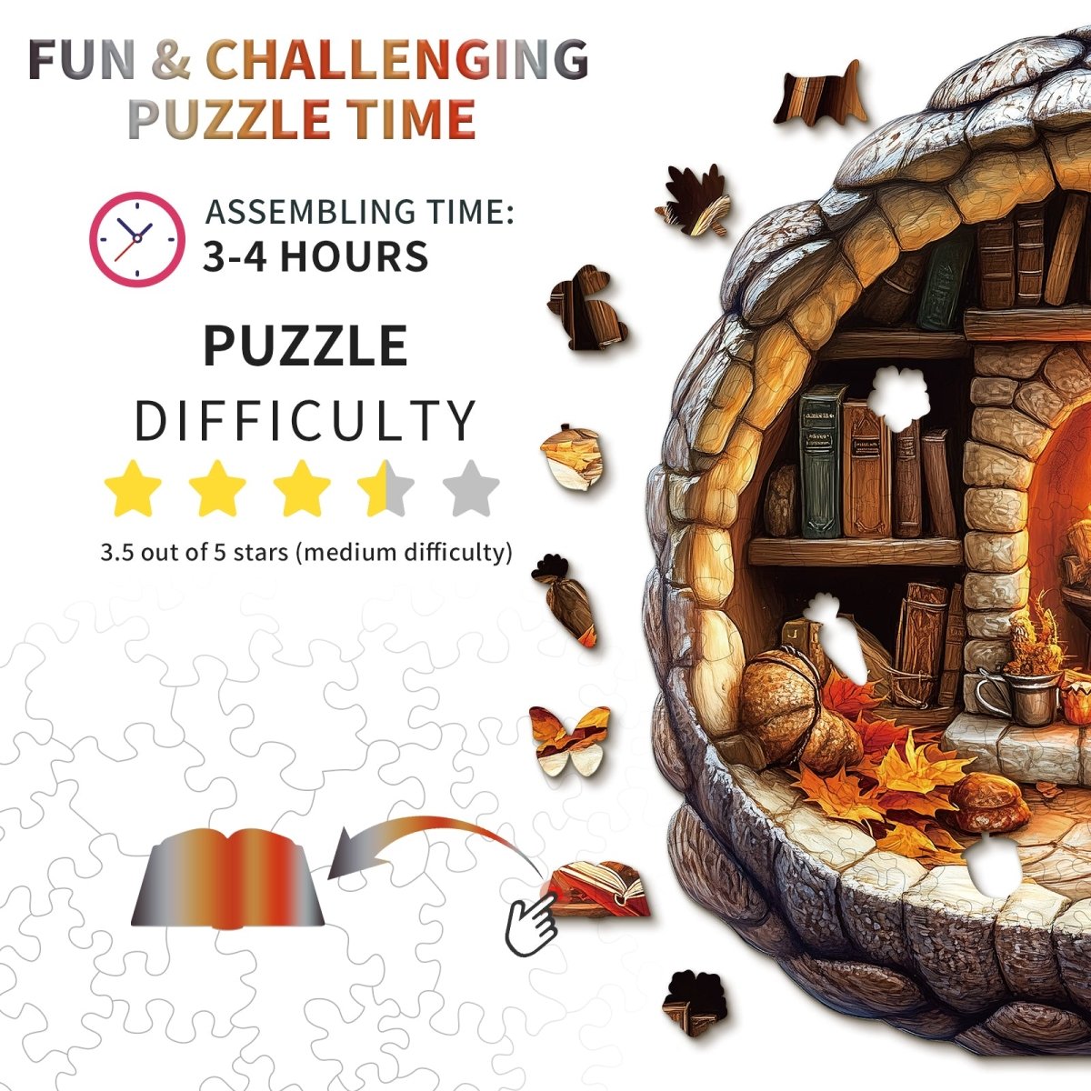 kaayee-wooden-puzzle-bunny-booklight-holzpuzzle-medium image 4