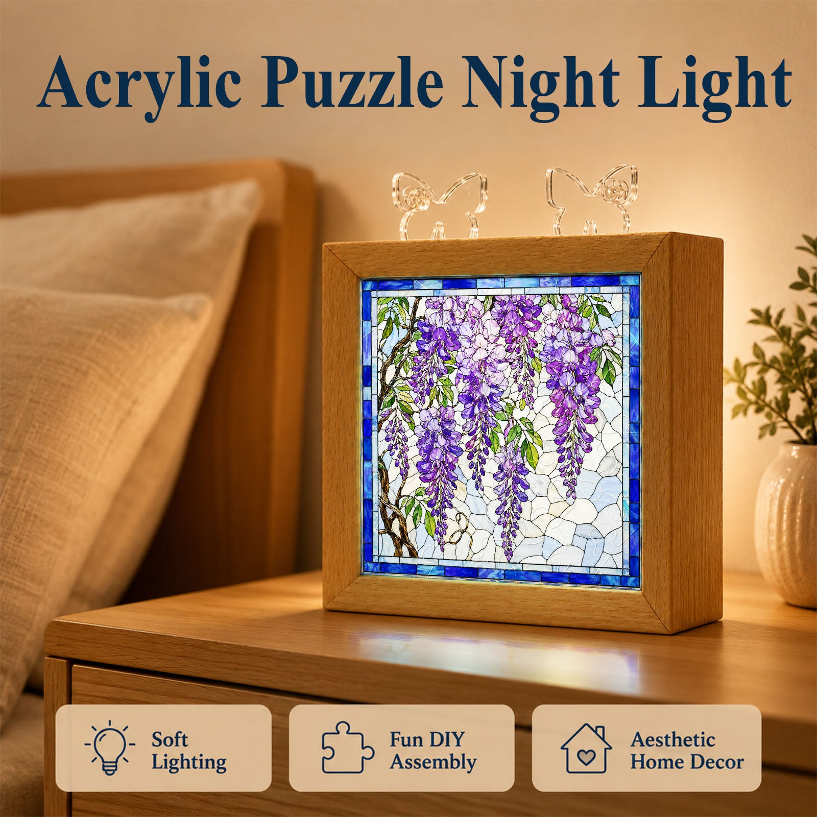 kaayee-night-light-wisteria-cascade-nachtlicht-holzrahmen image 6