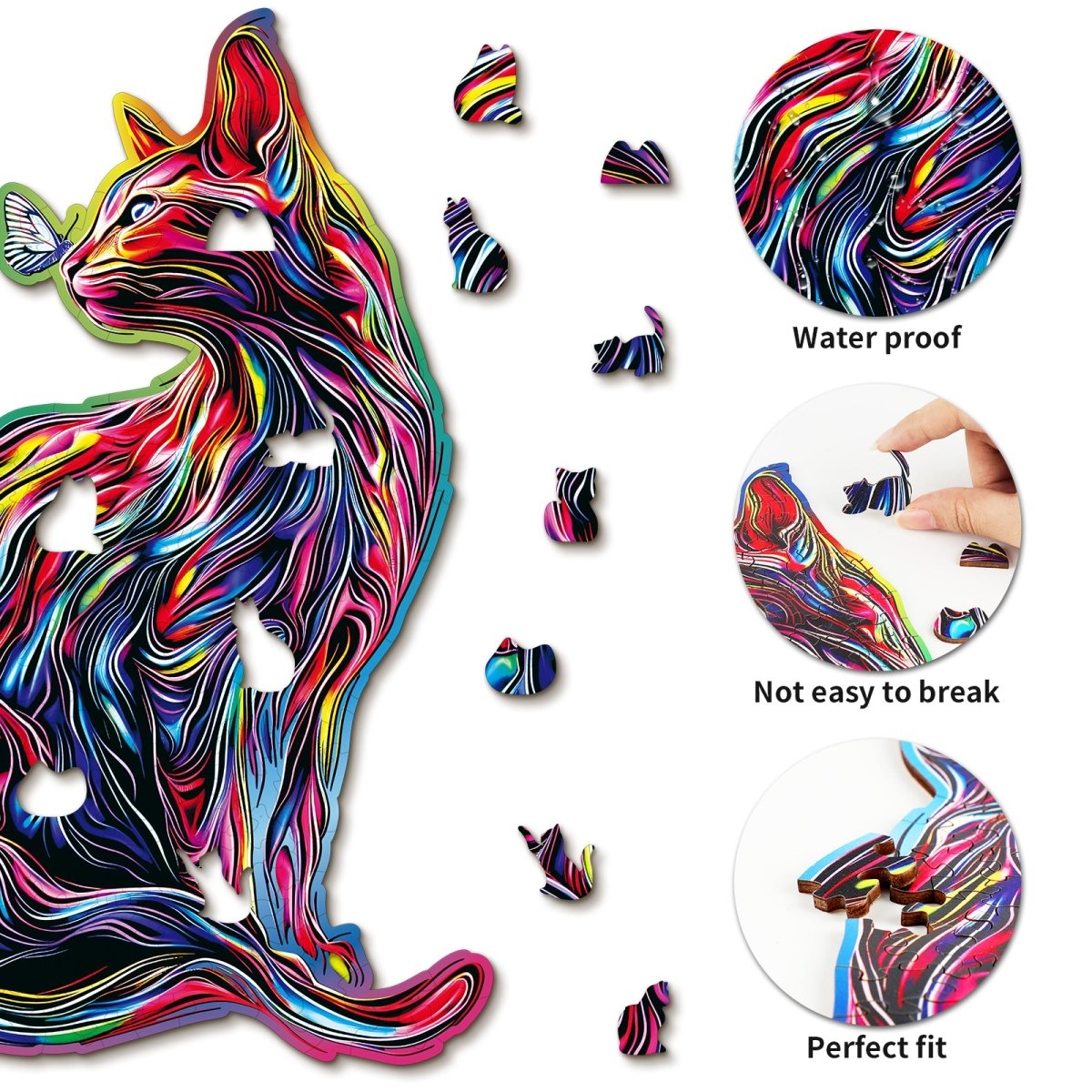 kaayee-parent-child-cat-holzpuzzle-medium-bunt-katze-kitten image 2