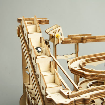 magicholz-mechanischer-bausatz-murmelbahn-waterwheel-holz-kugelbahn image 3