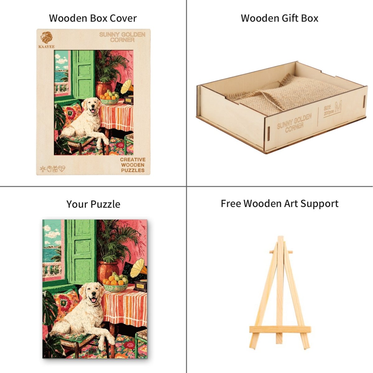 kaayee-sunny-golden-corner-holzpuzzle-medium-hund image 4
