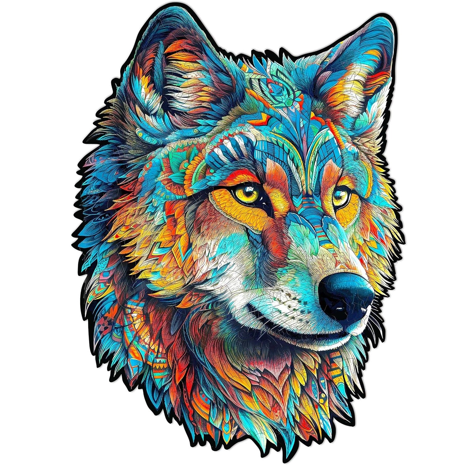 jigfoxy-wolf-holzpuzzle-m-160-teile-wolf-motiv image 1