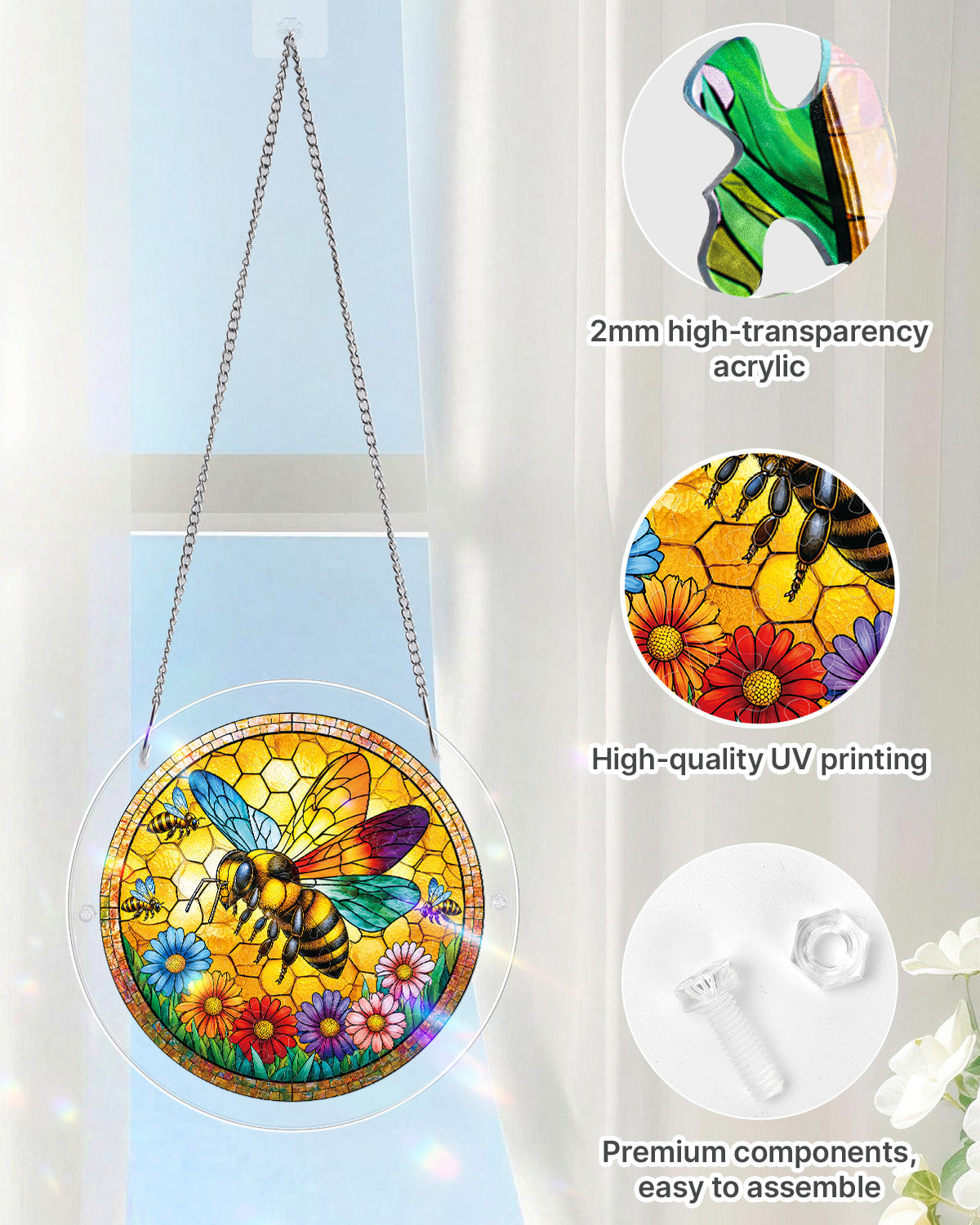 kaayee-sunshine-bee-suncatcher-medium-20-8-cm-biene image 4