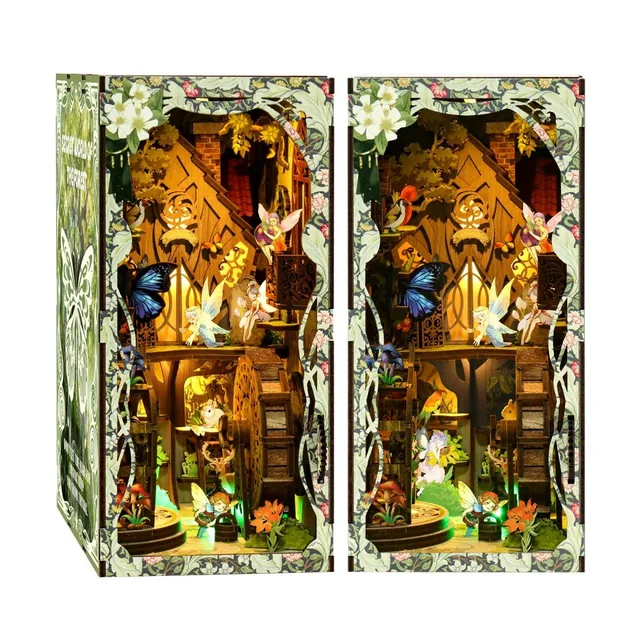 kaayee-book-nook-kit-forest-sanctuary-bastelset-wald-mit-licht image 1