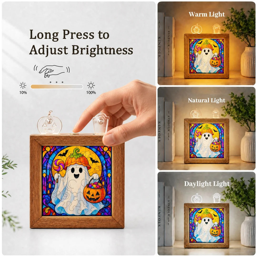 kaayee-night-light-little-ghost-brother-puzzle-nachtlicht image 8