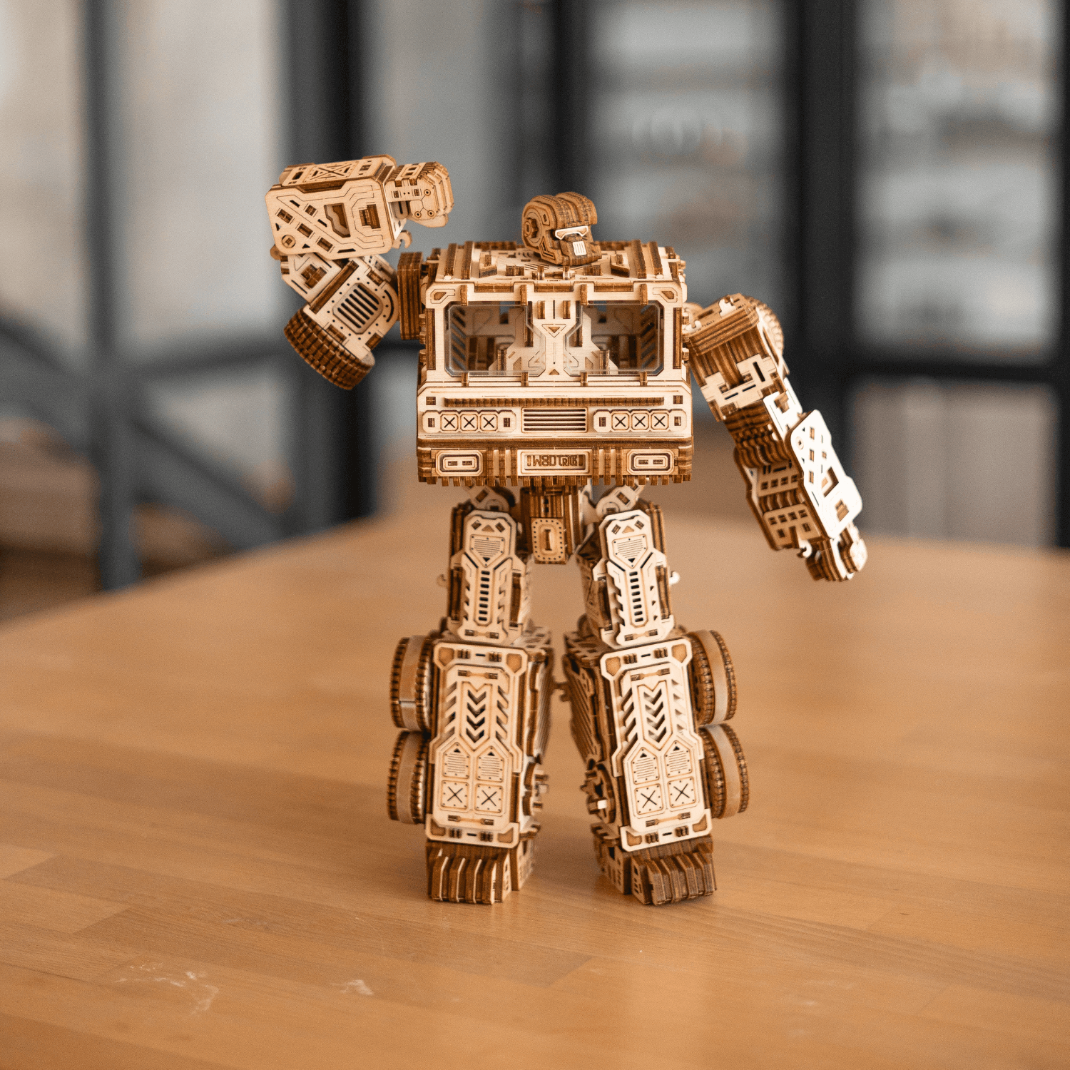 magicholz-timbertron-ultima-transformer-holzmodell-roboter-truck-1200-teile image 2