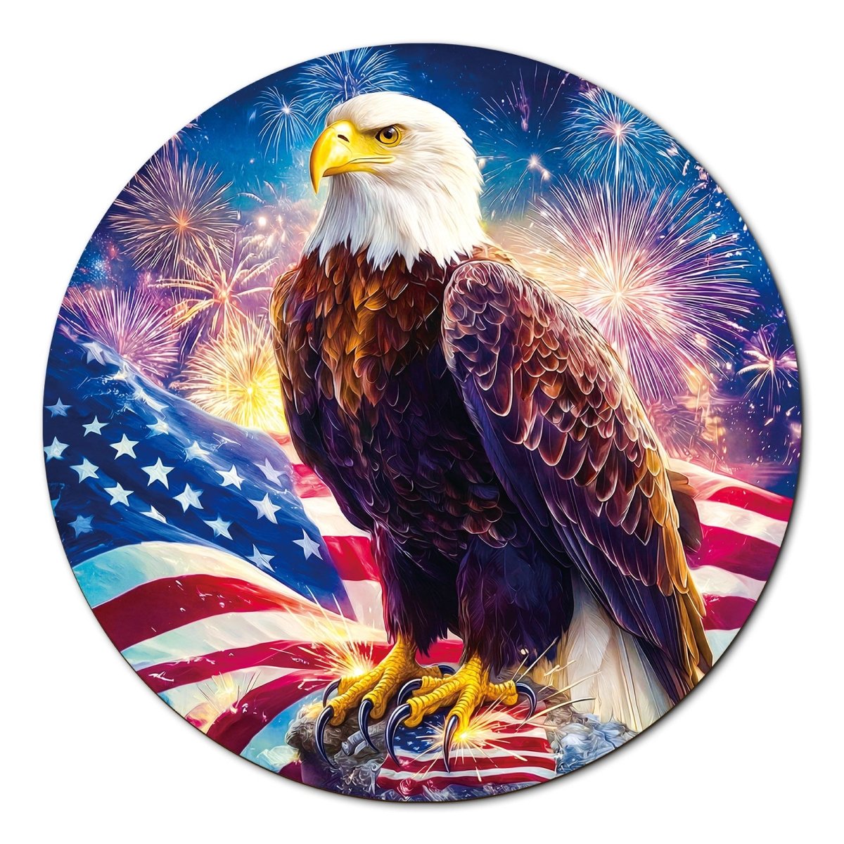 kaayee-cardboard-puzzle-bald-eagle-flag-1000-teile-eco image 1