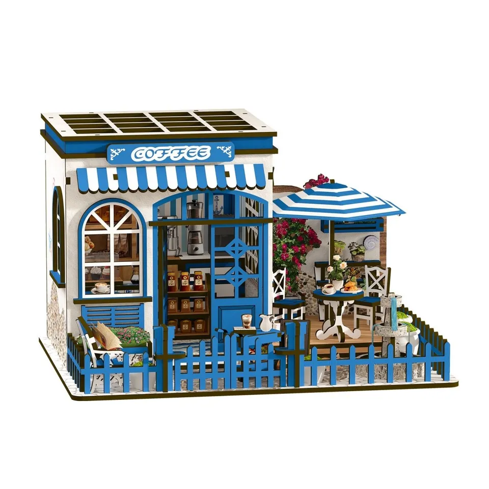 kaayee-santorini-sun-coffee-miniaturhaus-diy-bastelset image 1