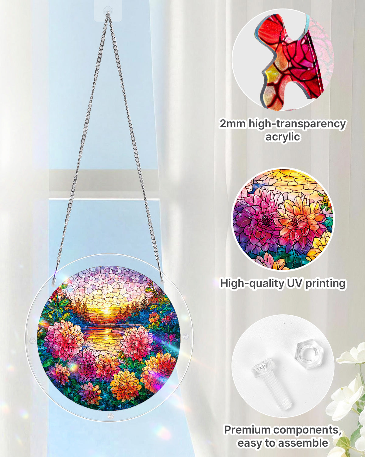 kaayee-floral-sunset-haven-suncatcher-puzzle-small-blumen image 4