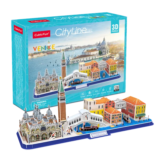 cubicfun-city-mc269h-venice-venedig-3d-puzzle-city image 1