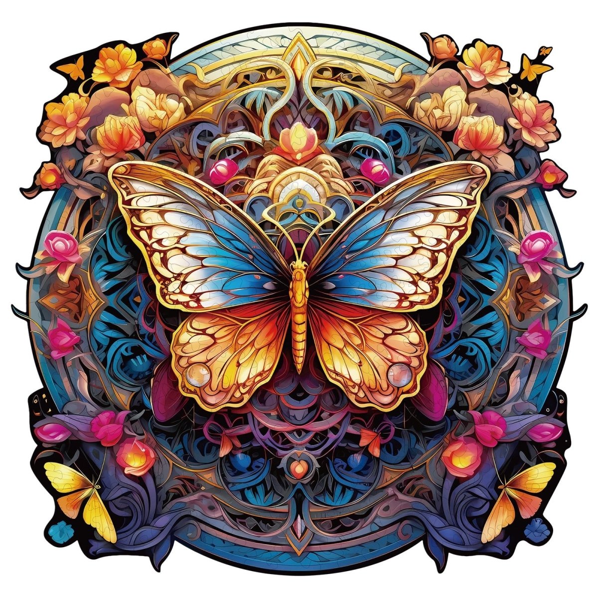 kaayee-flapping-butterfly-holzpuzzle-medium-tiermotiv image 1