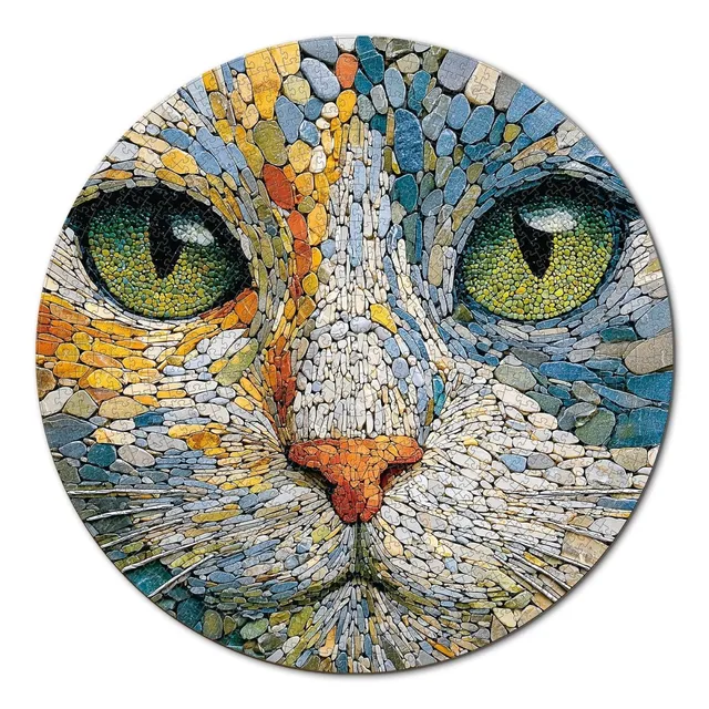 kaayee-emerald-cat-1000-teile-kartonpuzzle-katzenmotiv image 1