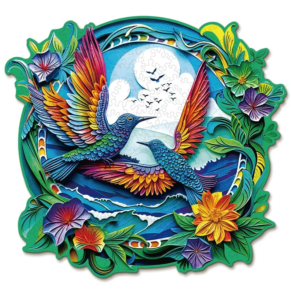 kaayee-hummingbird-holzpuzzle-medium-fan-favorite image 1