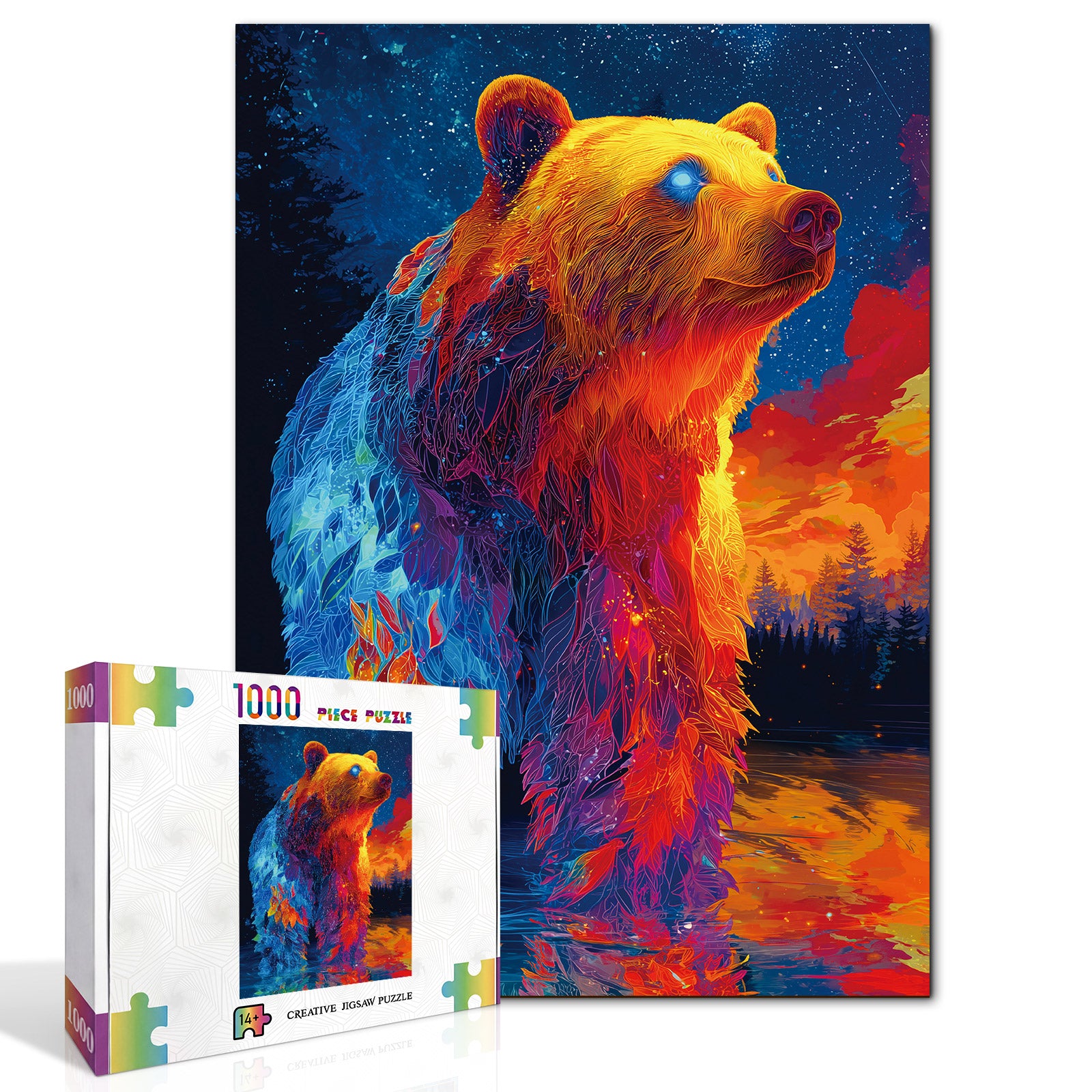 kaayee-starlit-spirit-bear-puzzle-1000-teile-standard image 2