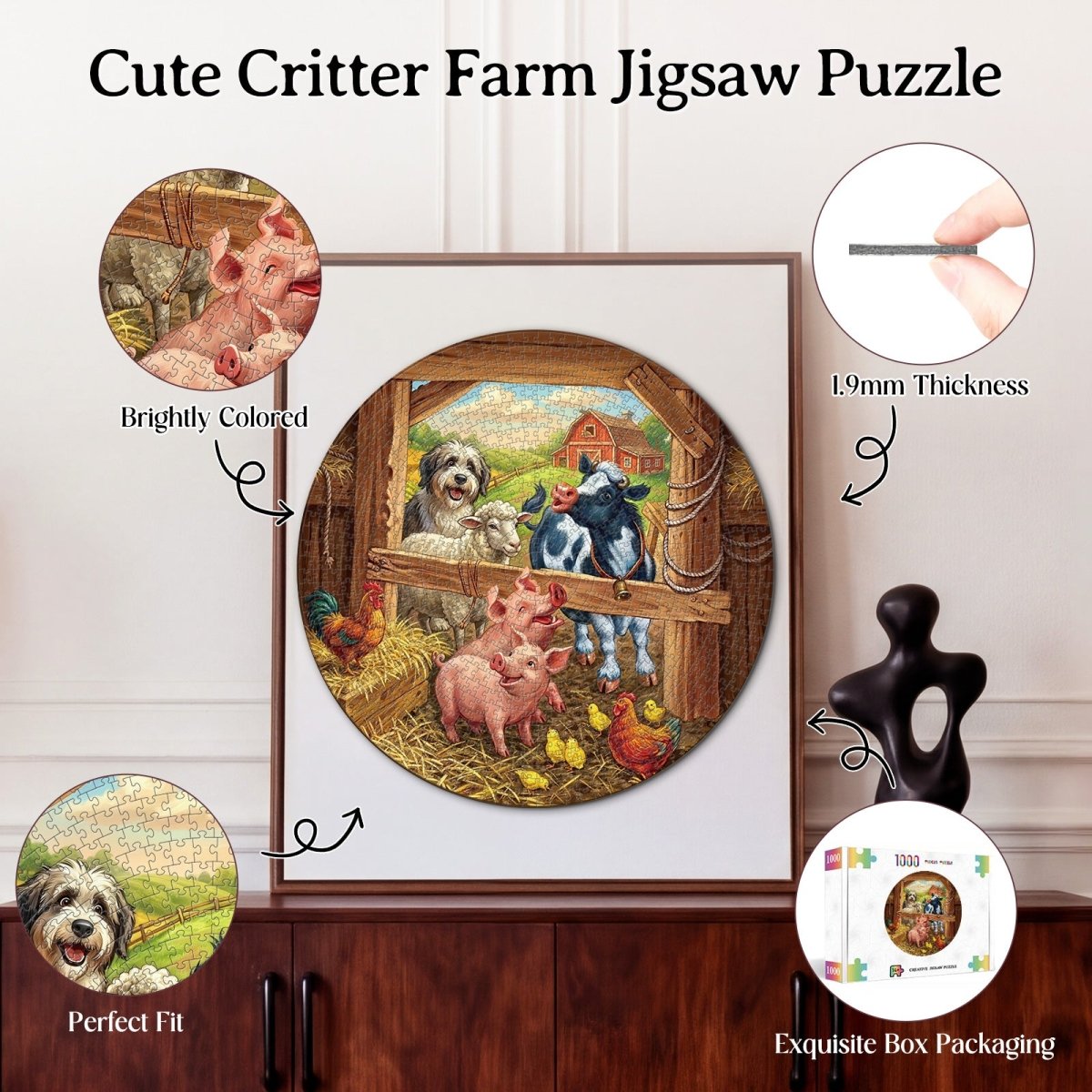 kaayee-cute-critter-farm-puzzle-1000-teile-standard image 3