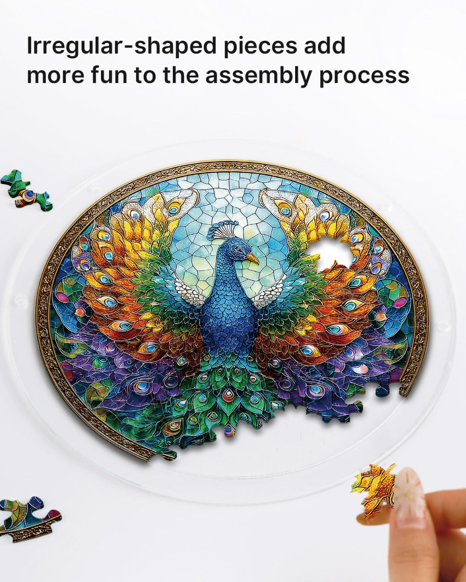 kaayee-suncatcher-puzzle-peacock-of-radiance-acrylpuzzle-large image 2