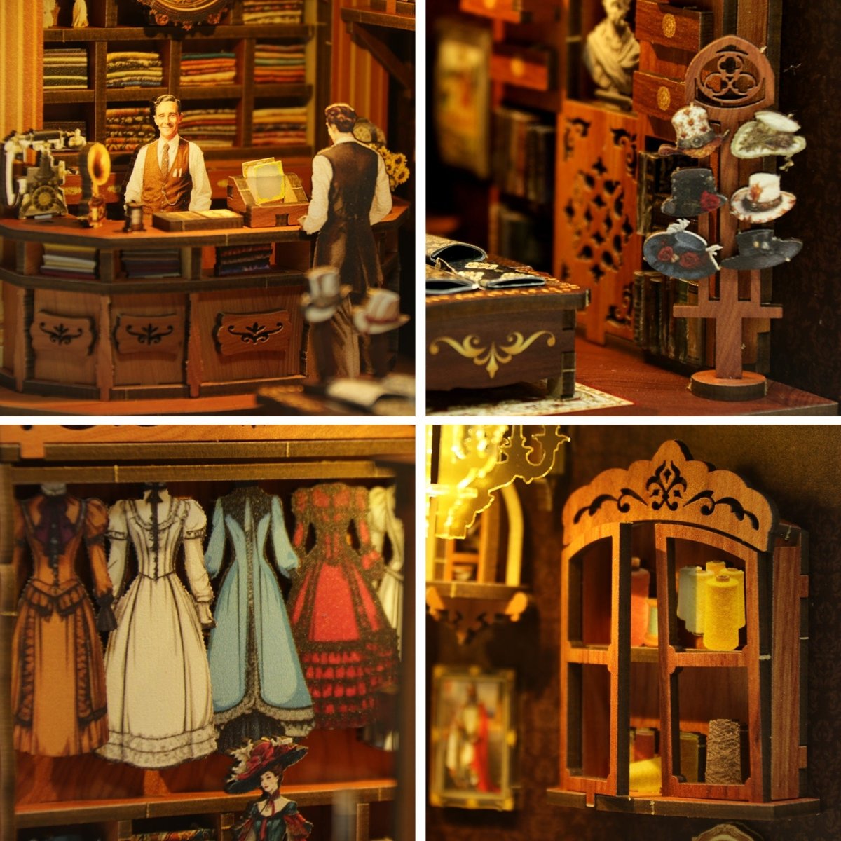 kaayee-book-nook-kit-royal-tailoring-shop-miniaturladen image 5