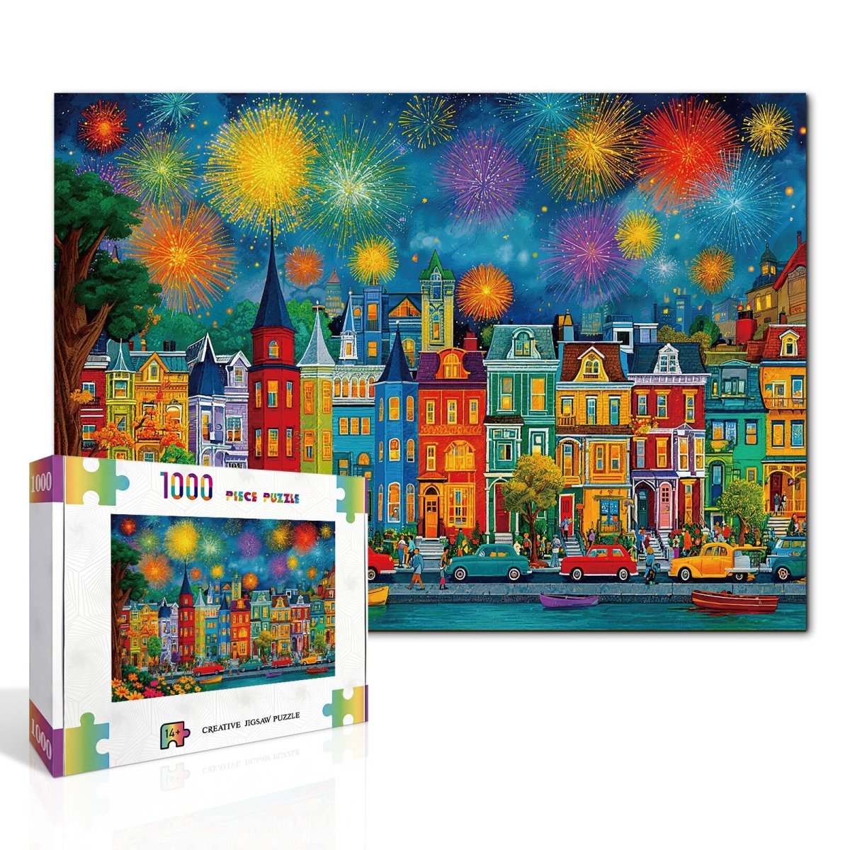 kaayee-brilliant-nightfire-puzzle-1000-teile-eco-white-board image 2