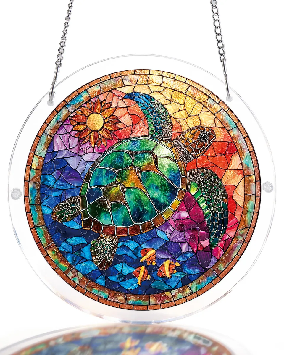 kaayee-suncatcher-puzzle-sea-turtle-fensterbild-small-acryl image 1