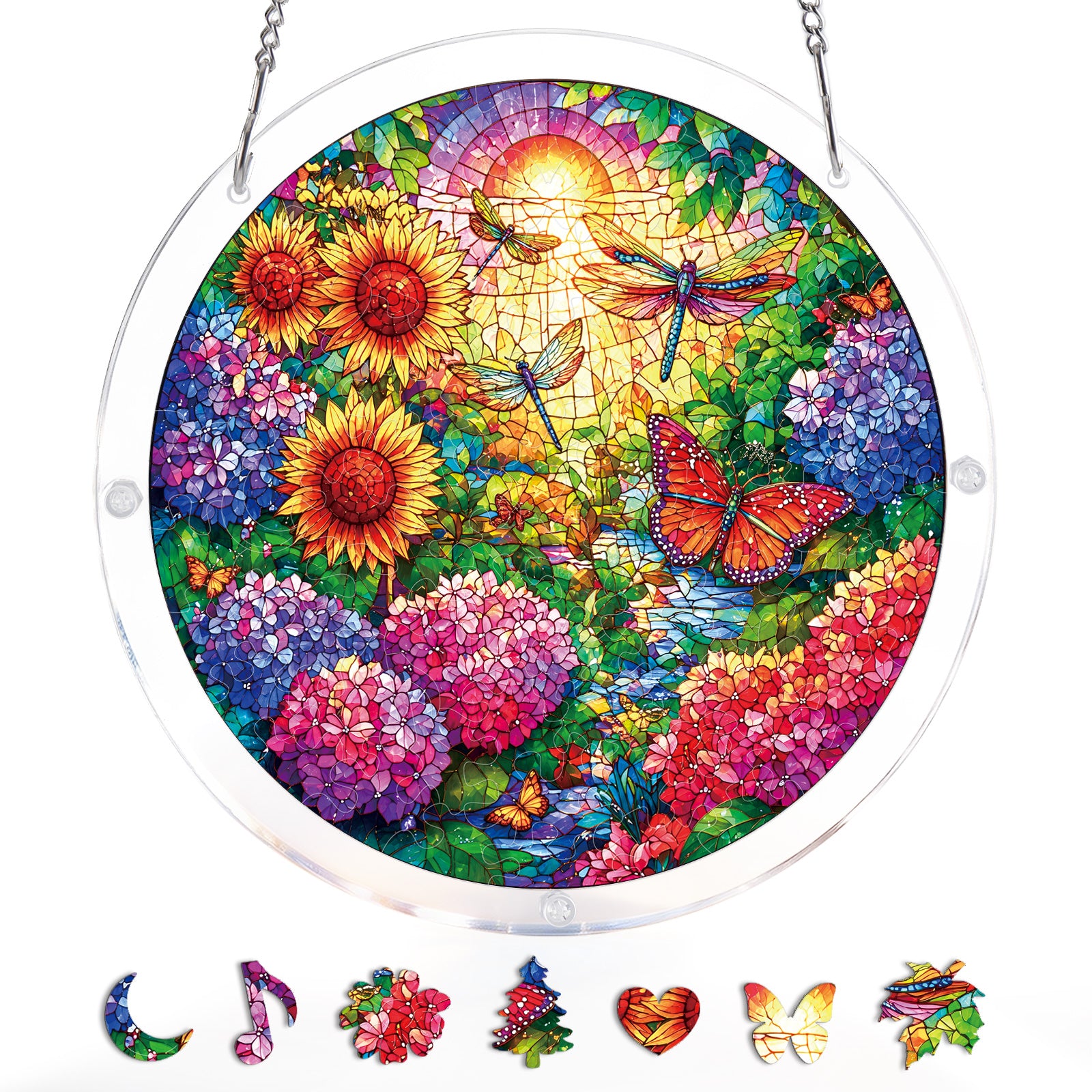 kaayee-suncatcher-puzzle-golden-butterfly-fensterbild-m image 3