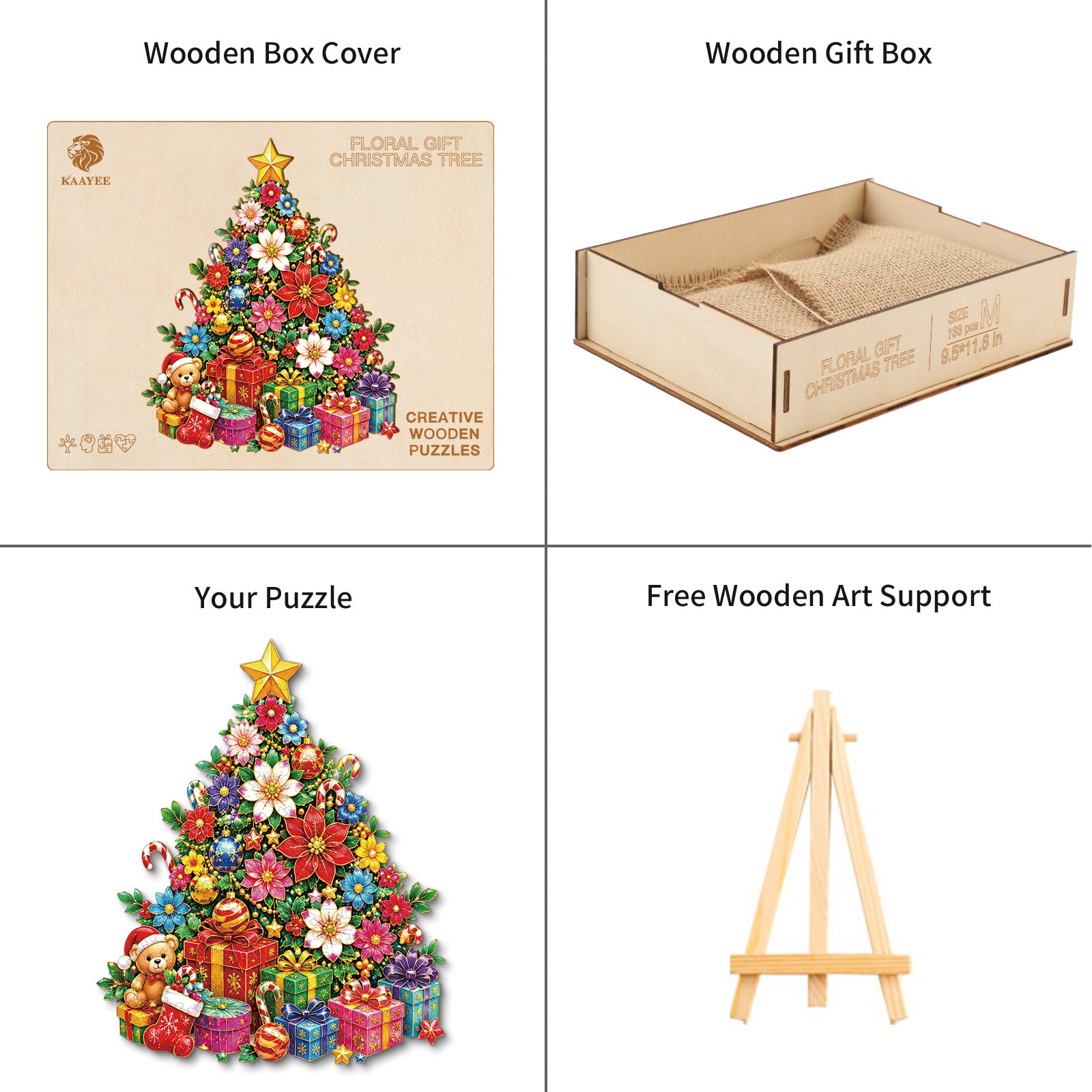 kaayee-wooden-puzzle-floral-gift-christmas-tree-holzpuzzle-medium-weihnachten image 4