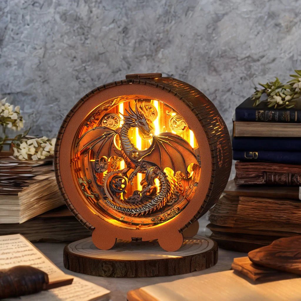 kaayee-night-light-mechanical-dragon-holznachtlicht-drache image 2