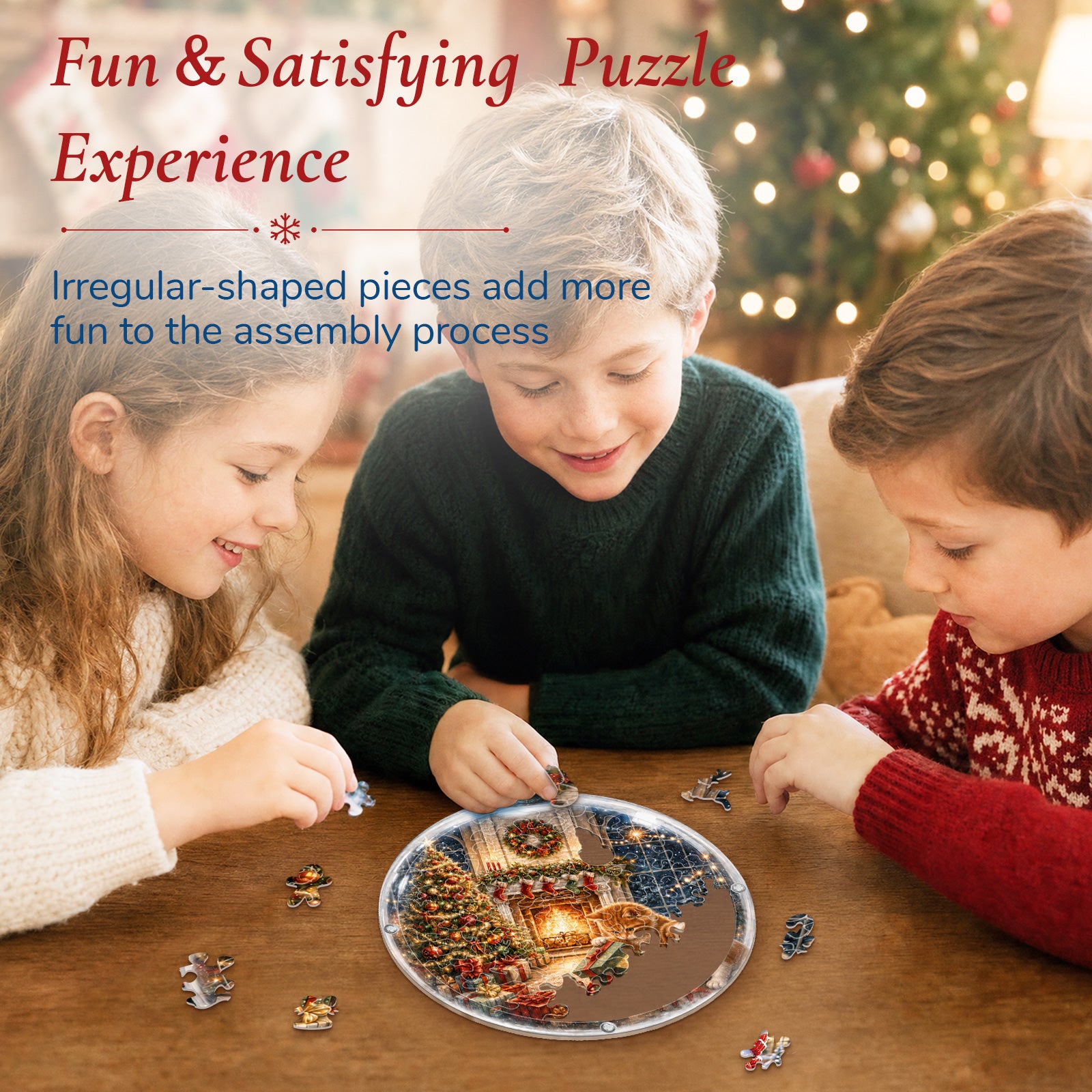kaayee-suncatcher-puzzle-christmas-fireplace-acryl-fensterbild-mini-15cm image 2