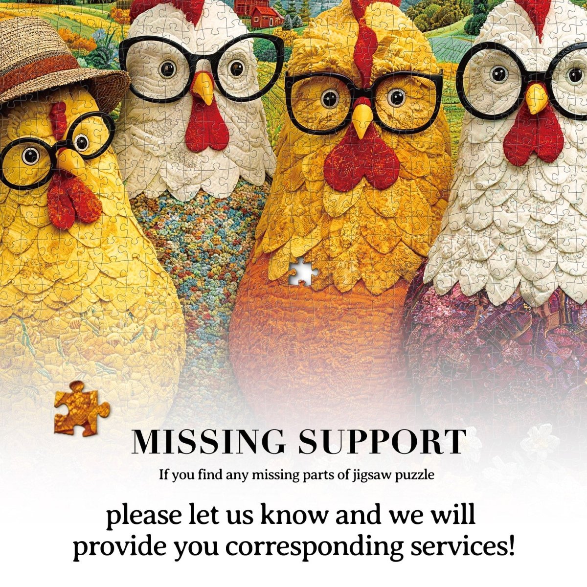 kaayee-the-floral-chicken-club-kartonpuzzle-1000-teile-standard image 7