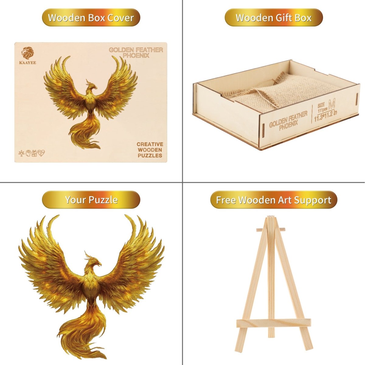 kaayee-golden-feather-phoenix-holzpuzzle-medium image 3