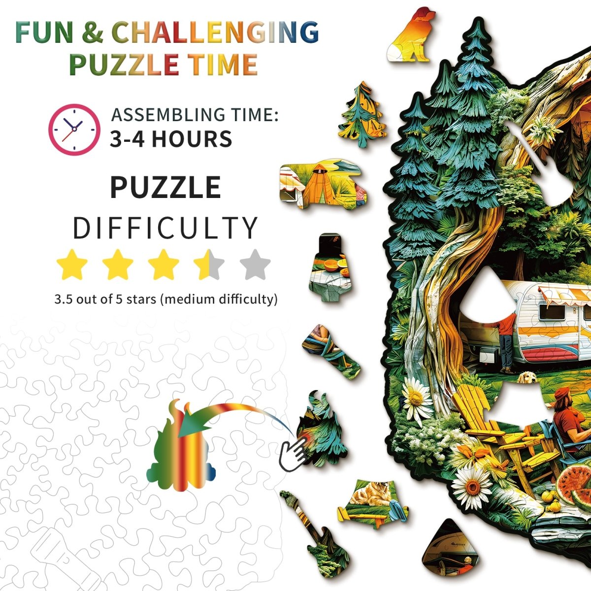 kaayee-3d-comfortable-campsite-holzpuzzle-medium image 3