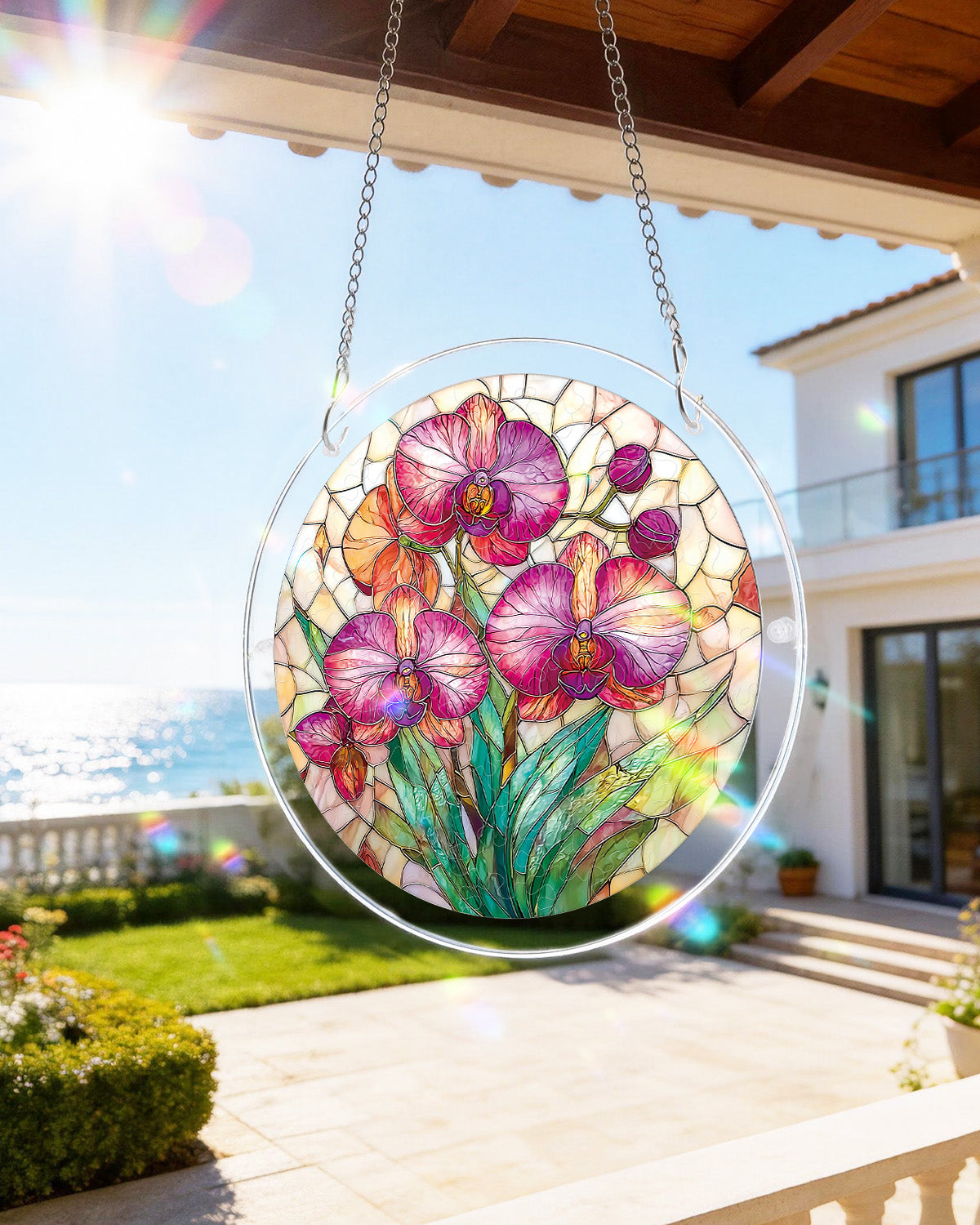 kaayee-suncatcher-puzzle-dreamy-orchids-light-suncatcher-medium image 8