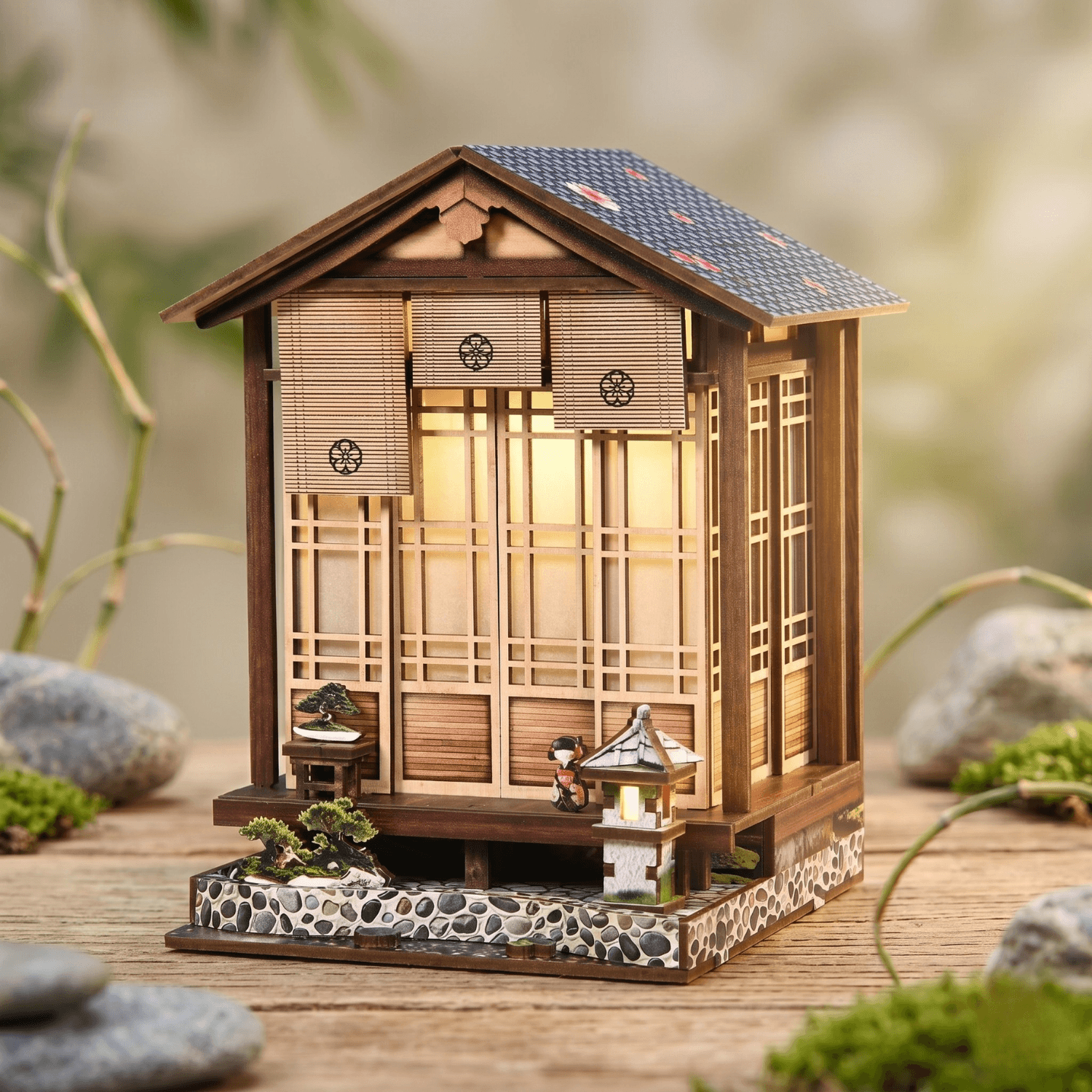 magicholz-japanese-teahouse-miniaturhaus-3d-holzpuzzle-sakura image 3