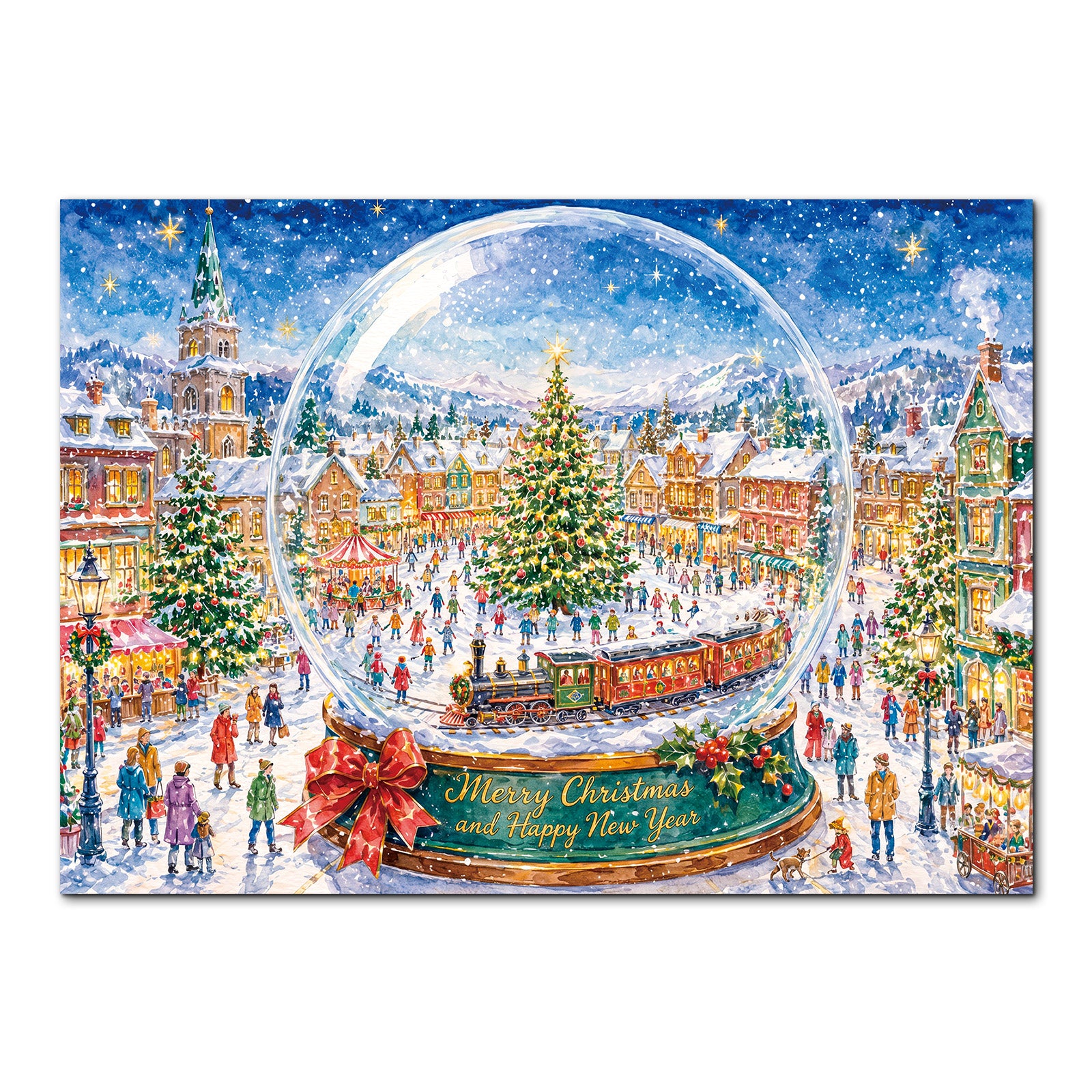 kaayee-cardboard-snow-globe-1000-teile-puzzle-standard image 1