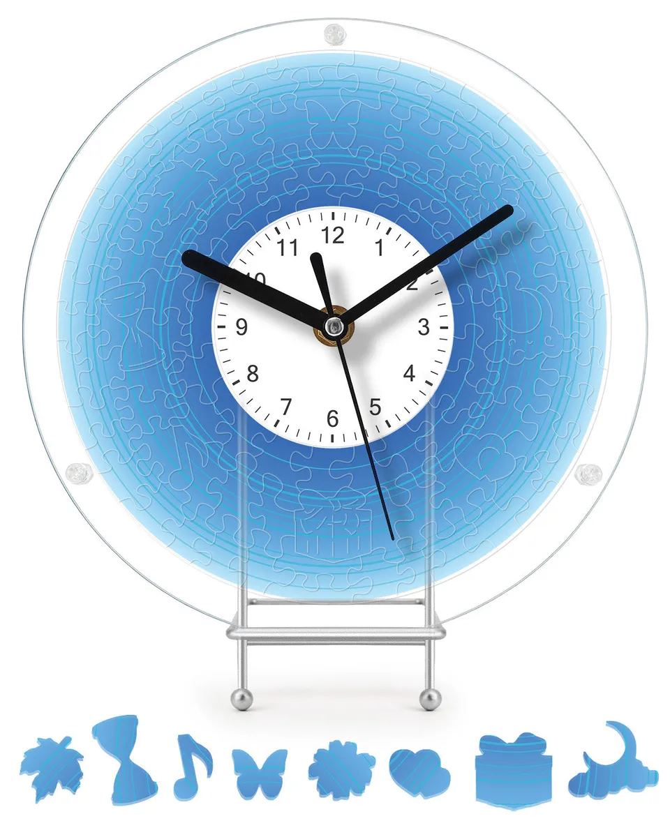 kaayee-clock-kit-gradient-blue-acryluhr-regular-size-blau image 1
