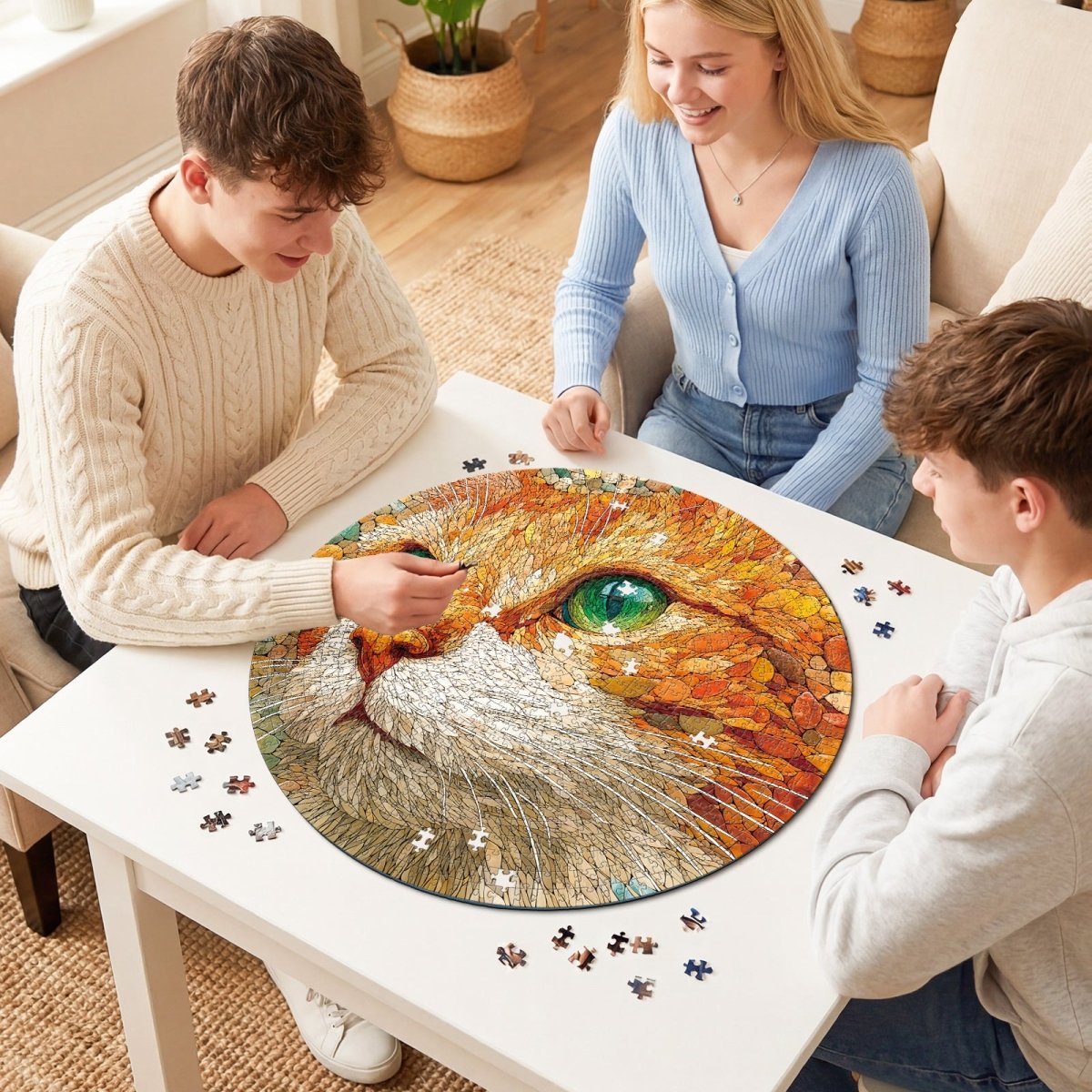 kaayee-cardboard-puzzle-1000-teile-pebble-cat-katzenpuzzle image 4