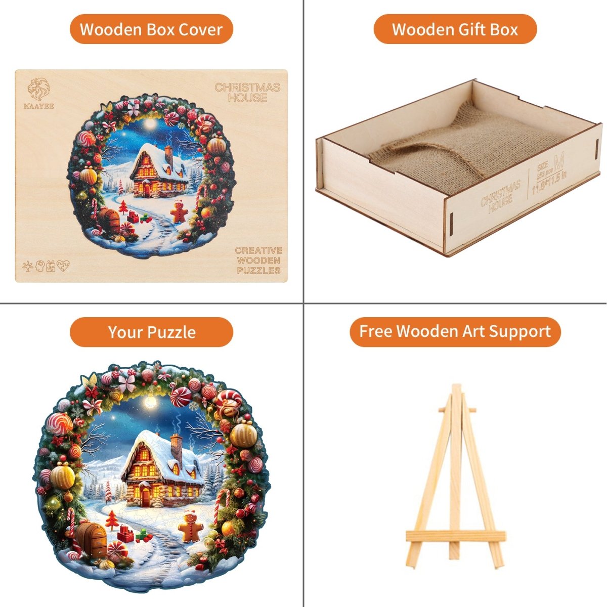 kaayee-wooden-puzzle-christmas-house-holzpuzzle-medium image 5