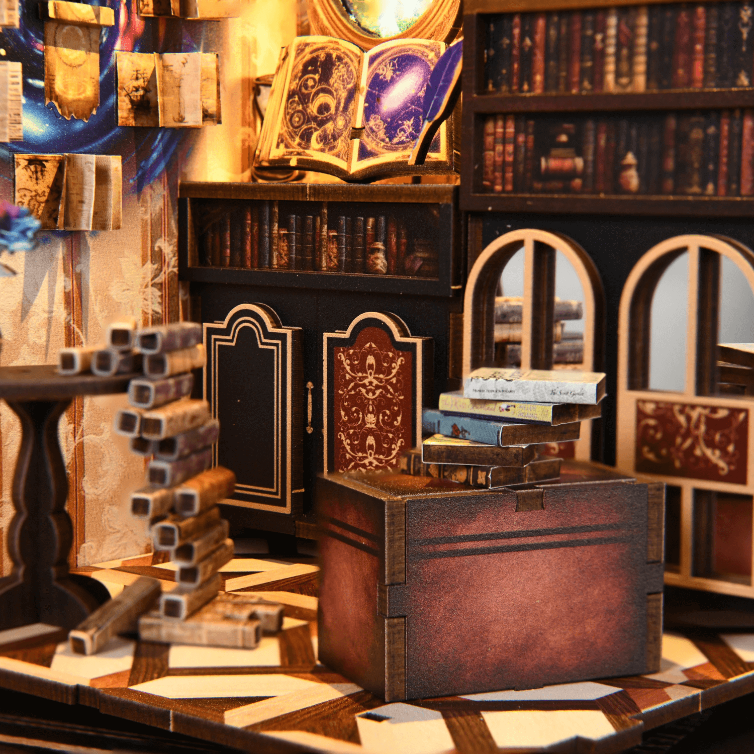 magicholz-book-nook-magic-book-of-spells-miniatur-mit-led image 6
