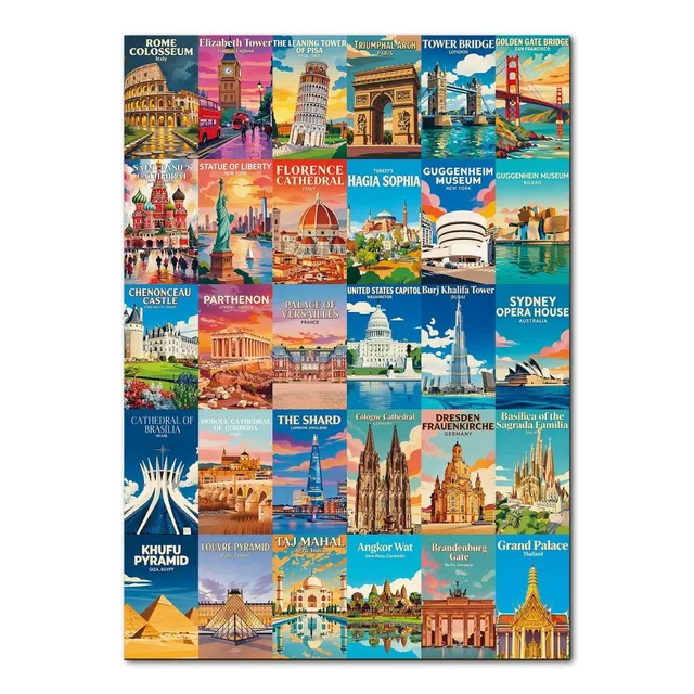kaayee-cardboard-puzzle-weltwunder-1000-teile-standard image 1