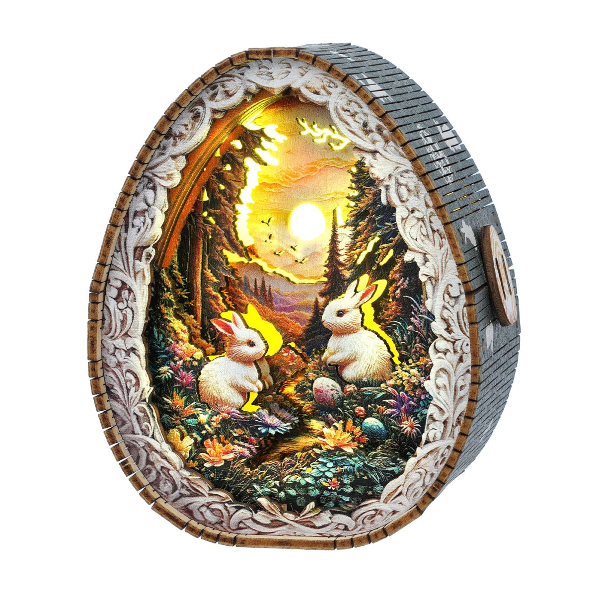 kaayee-night-light-rabbit-forest-3d-holzbausatz-nachtlicht image 1