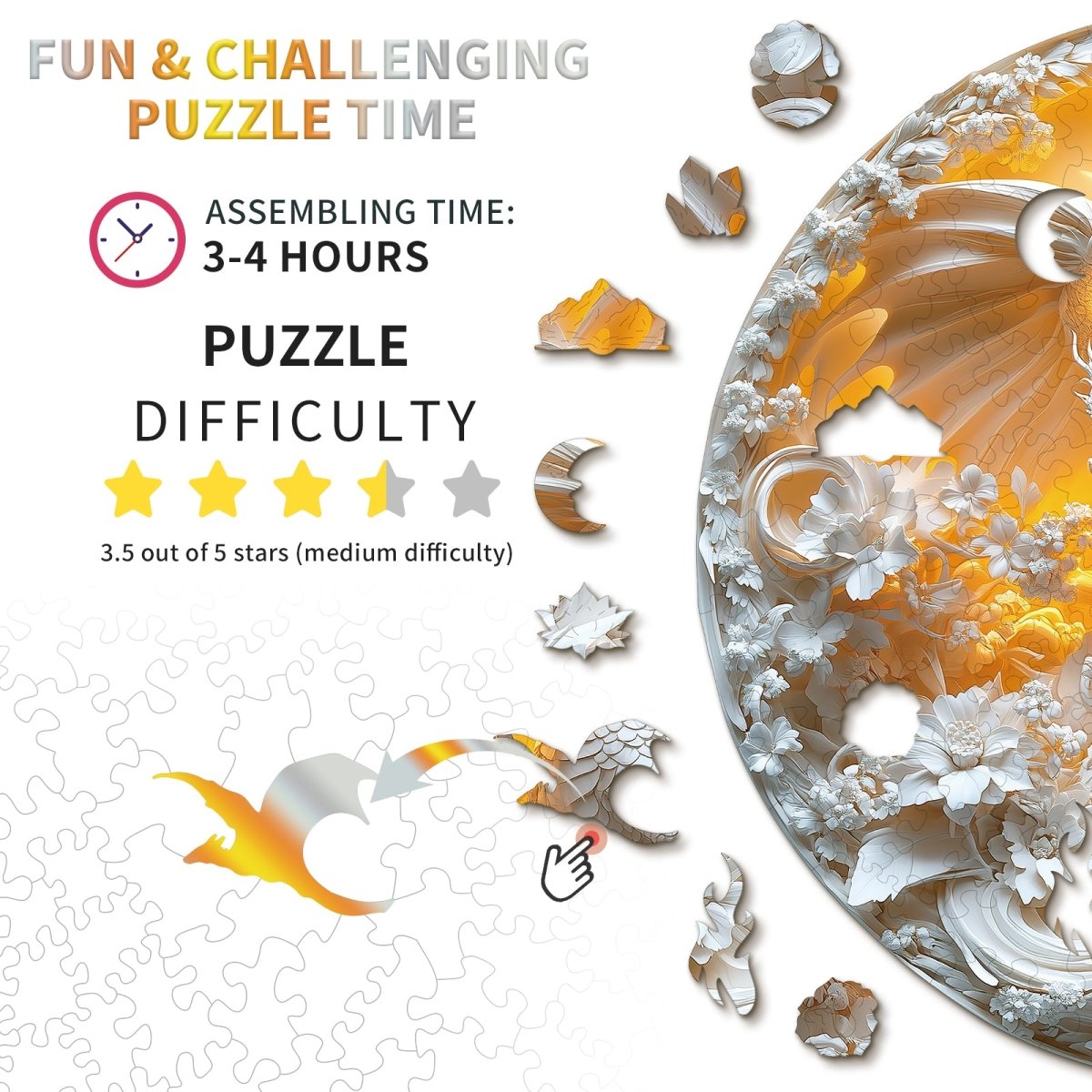 kaayee-wooden-puzzle-fierce-dragon-holzpuzzle-medium-rund image 4