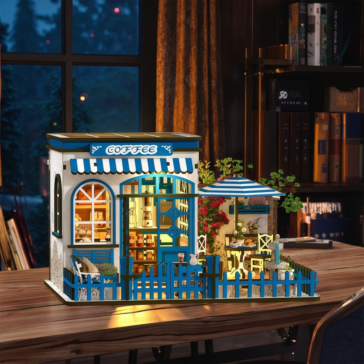 kaayee-santorini-sun-coffee-miniaturhaus-diy-bastelset image 4