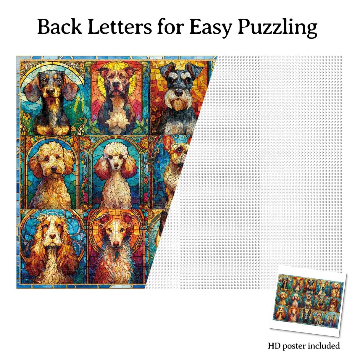kaayee-cardboard-sea-glass-dog-kartonpuzzle-1000-teile-standard image 8