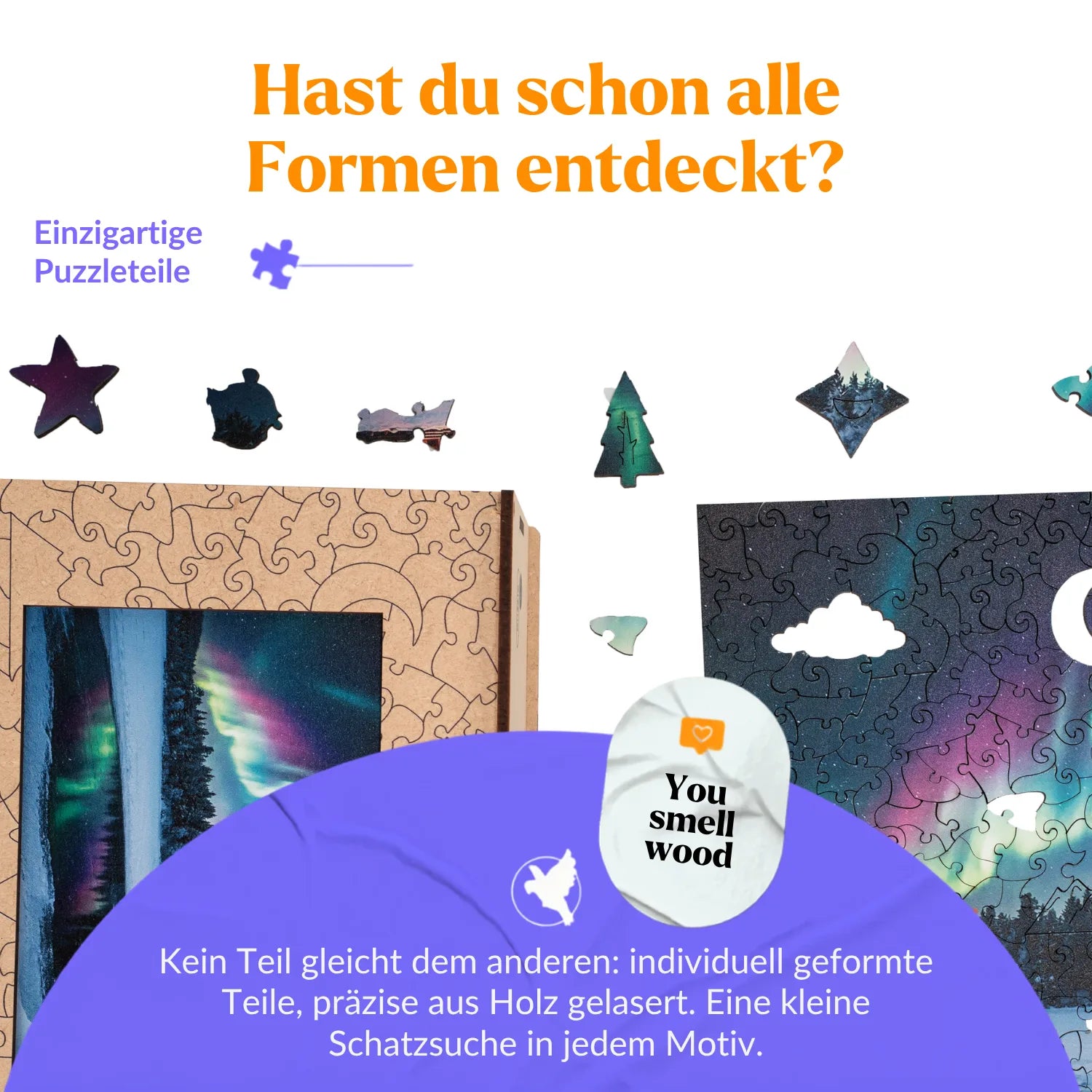 magicholz-winterlandschaft-holzpuzzle-500-teile-nordlichter image 2