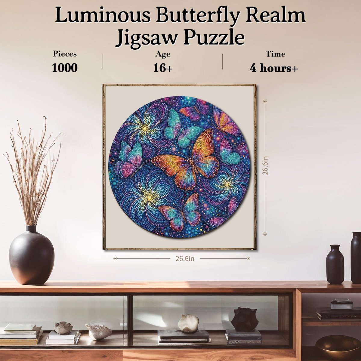 kaayee-puzzle-1000-teile-luminous-butterfly-realm-eco-white-board image 6