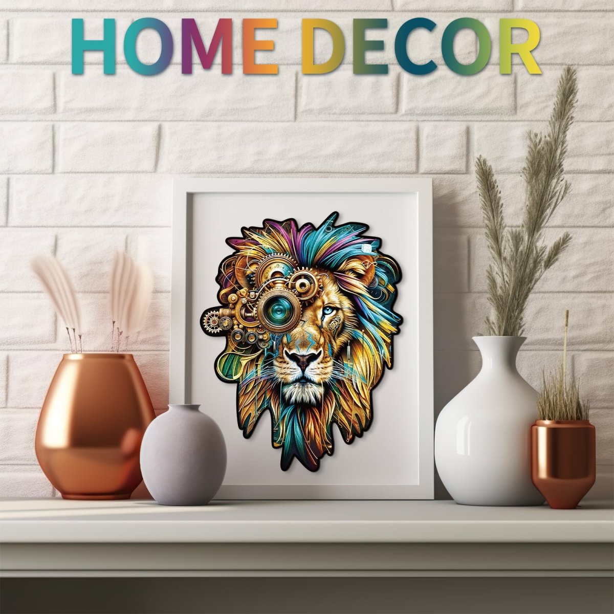 kaayee-wooden-retro-mechanical-lion-holzpuzzle-mittel image 7